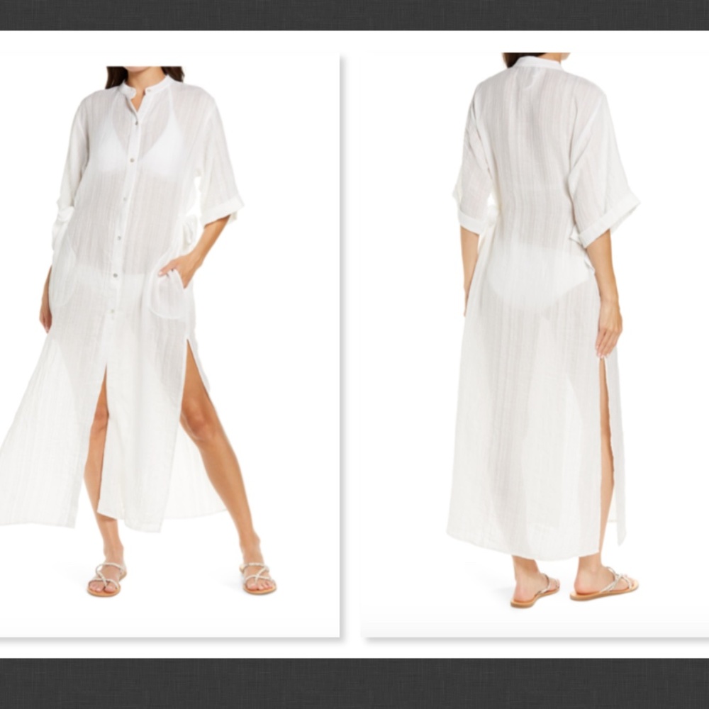 Robert Piccone Michelle Mandarin Collar Cover-Up M